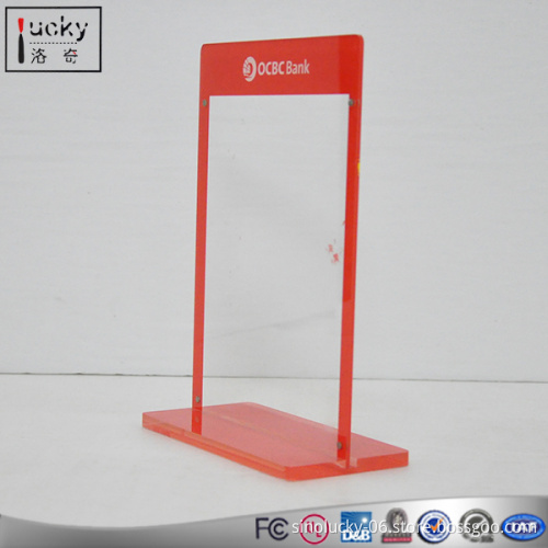 Factory directly sale acrylic menu stand ,specialize in acrylic pape weight